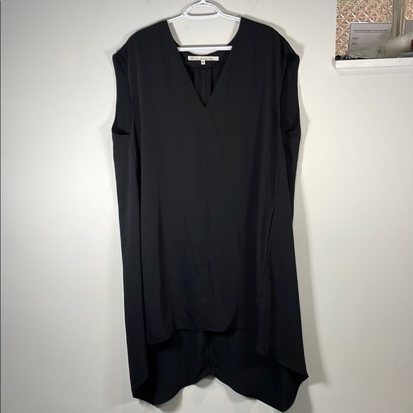 RACHEL Rachel Roy Black Asymmetrical High-Low Sheath Tunic Dress - Picture 1 of 10
